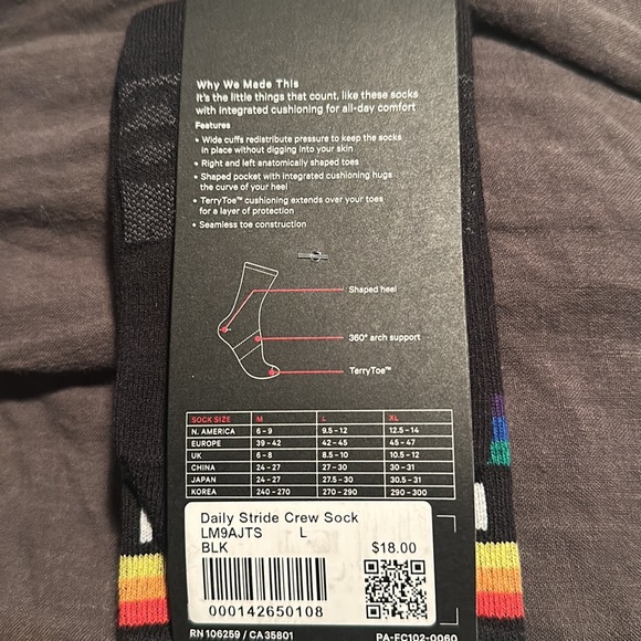 Lululemon Daily Stride Crew Socks Stripe - black - Picture 5 of 6